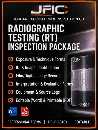 Radiographic Testing (RT) Inspection Package