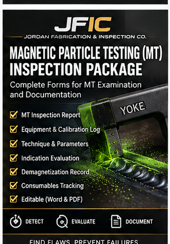 JFIC Magnetic Particle Testing MT Inspection Package digital product cover