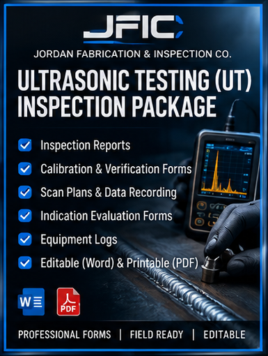 JFIC Ultrasonic Testing UT Inspection Package digital product cover