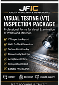 JFIC Visual Testing VT Inspection Package digital product cover